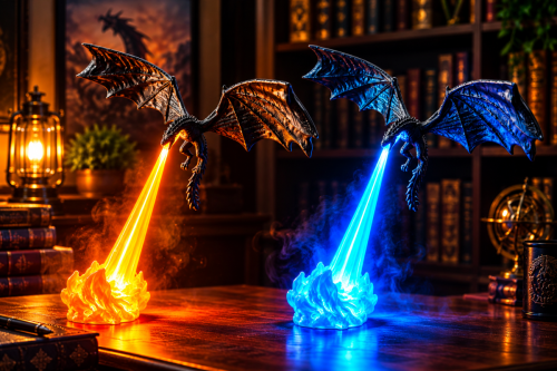 Dragon Bookshelf Neon Light – Fantasy LED Night Lamp